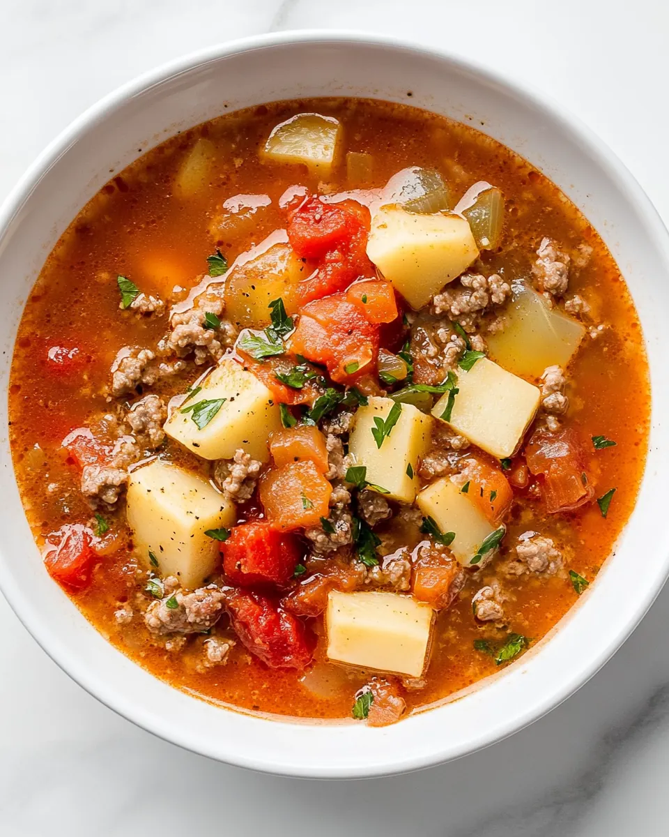 Easy Hamburger Soup