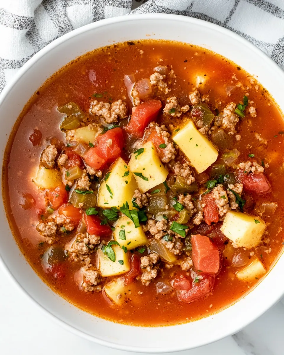 Easy Hamburger Soup