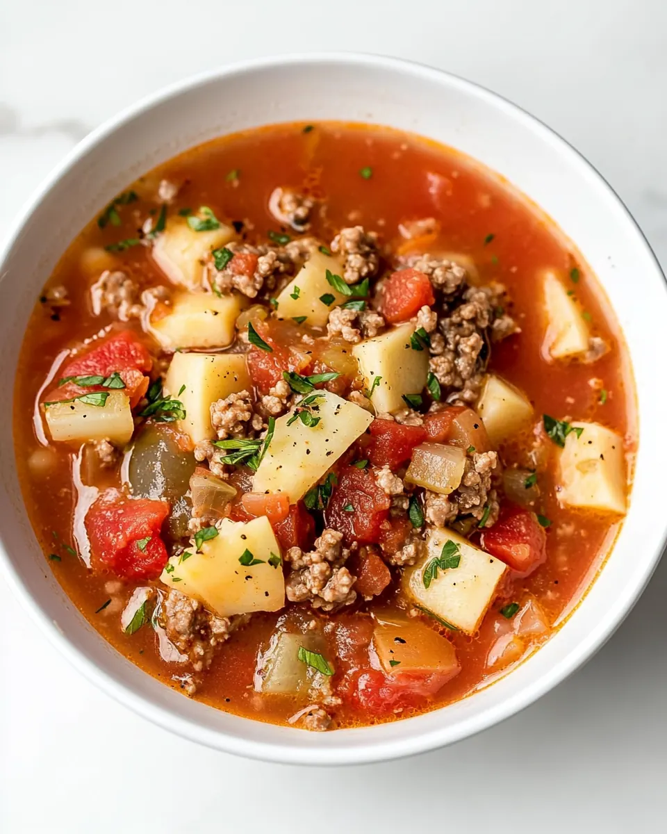 Easy Hamburger Soup