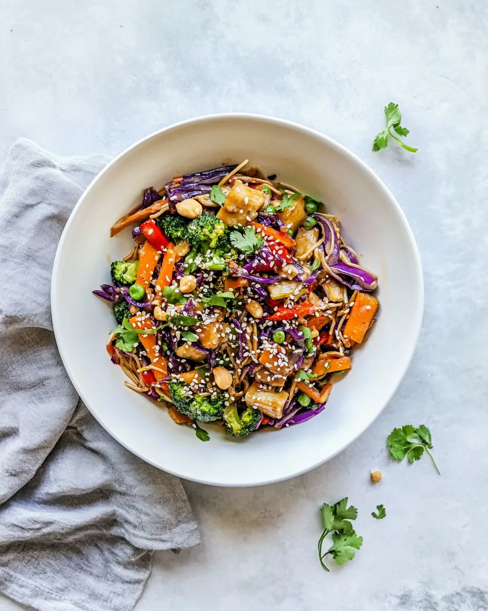 Easy Healthy Vegetarian Stir Fry With Cashew Cream Sauce