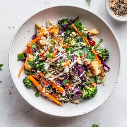 Easy Healthy Vegetarian Stir Fry With Cashew Cream Sauce