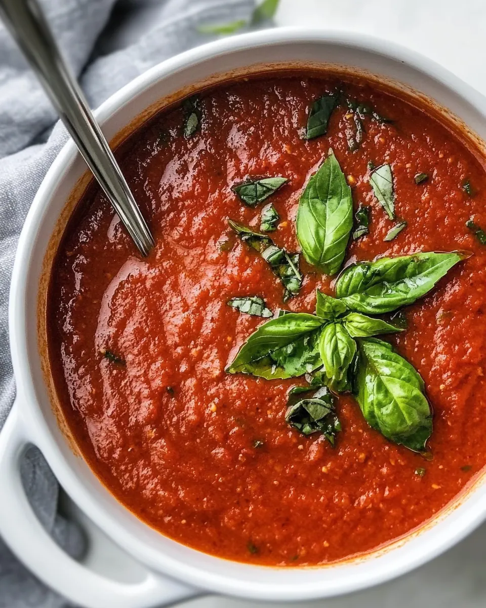 Easy Homemade Tomato Sauce