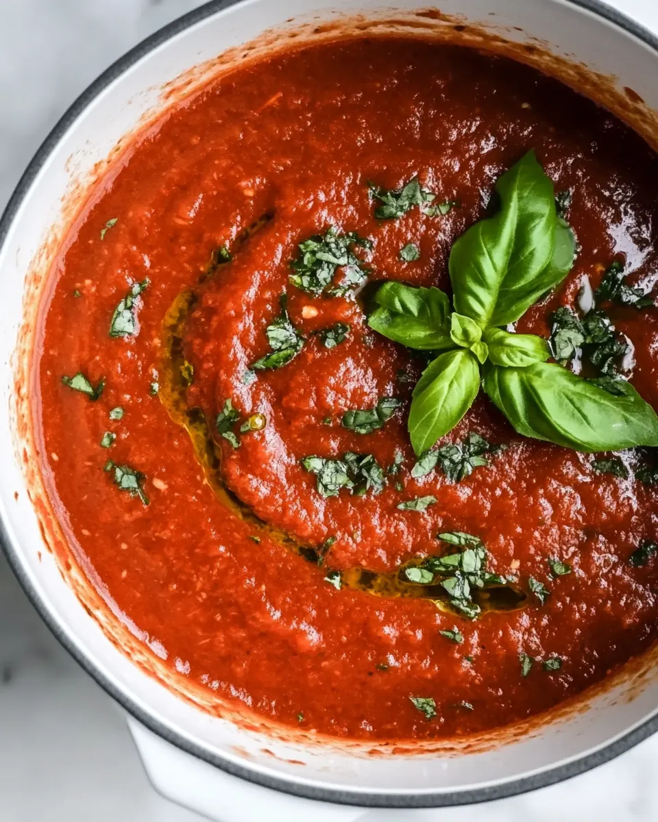 Easy Homemade Tomato Sauce