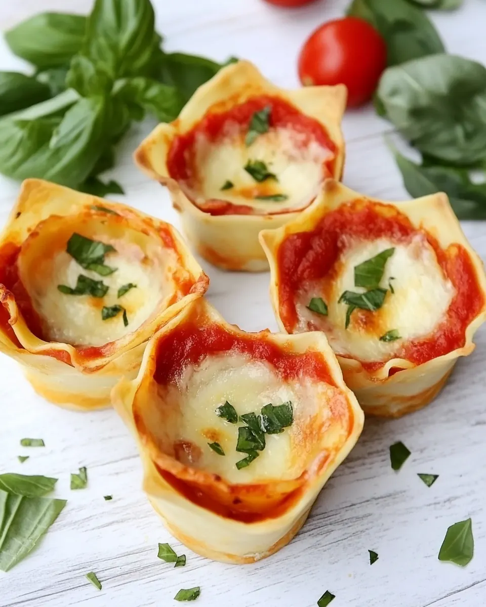 Easy Italian Lasagna Cups