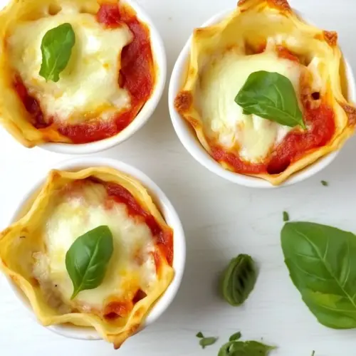 Easy Italian Lasagna Cups