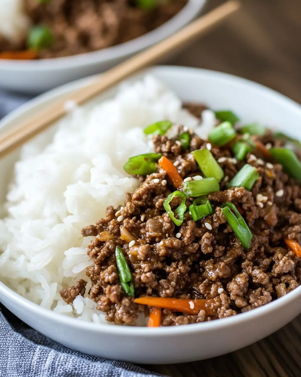 Easy Korean Ground Beef Recipe