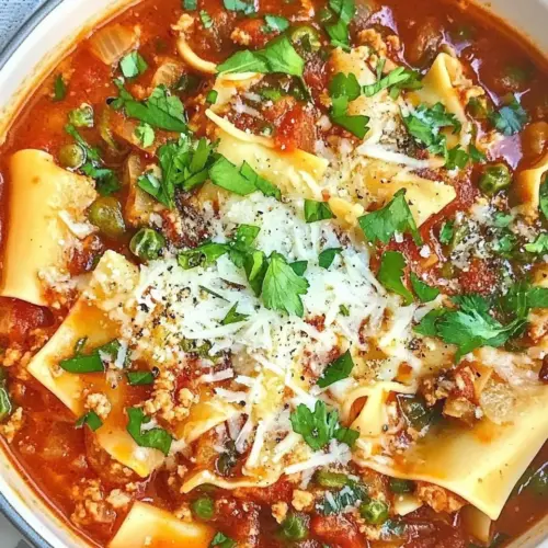 Easy Lasagna Soup