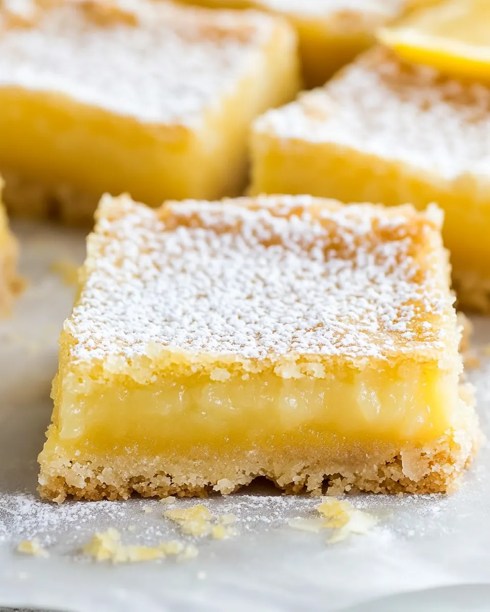 Easy Lemon Bar Recipe