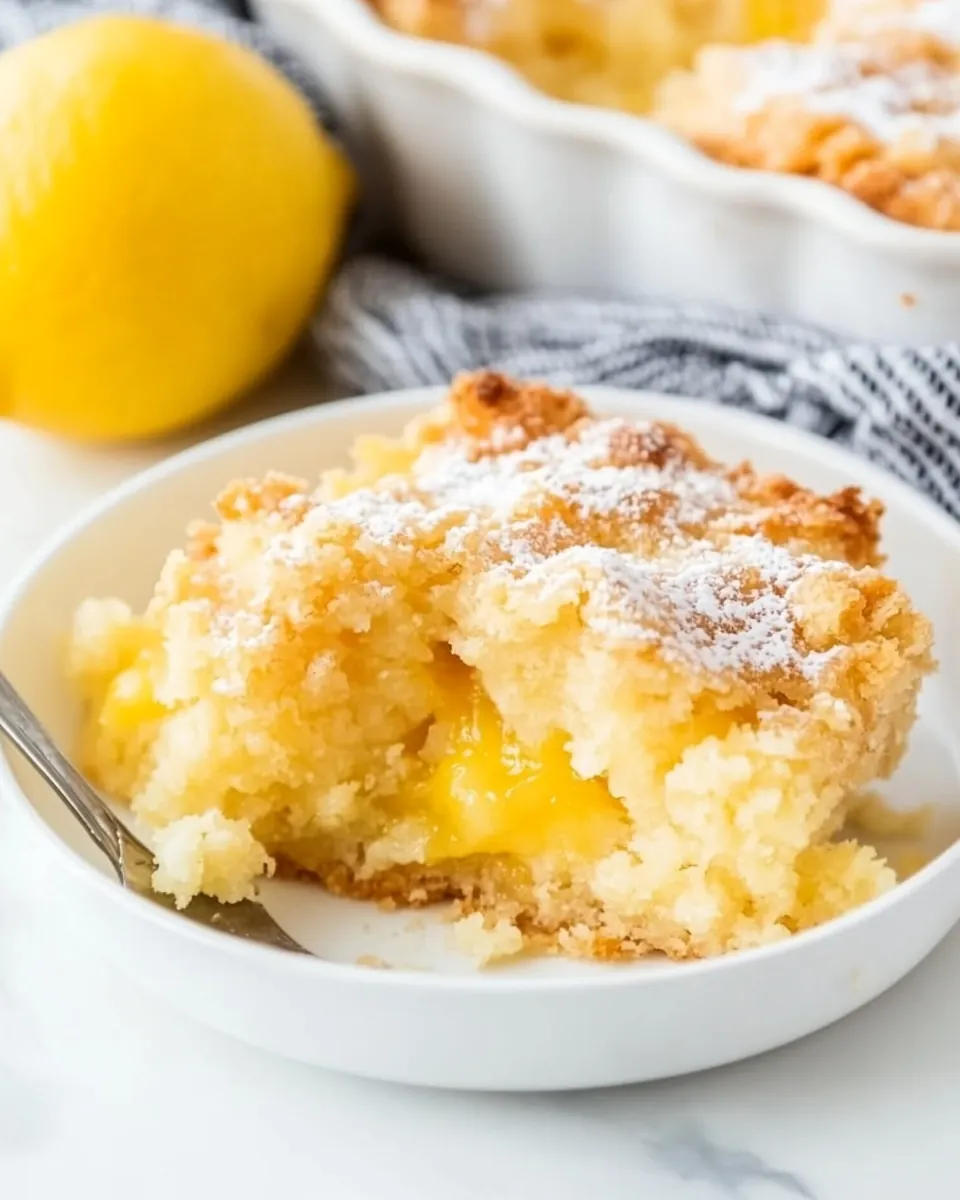 Easy Lemon Dump Cake