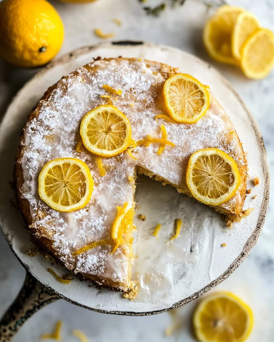 Easy Lemon Fritter Cake