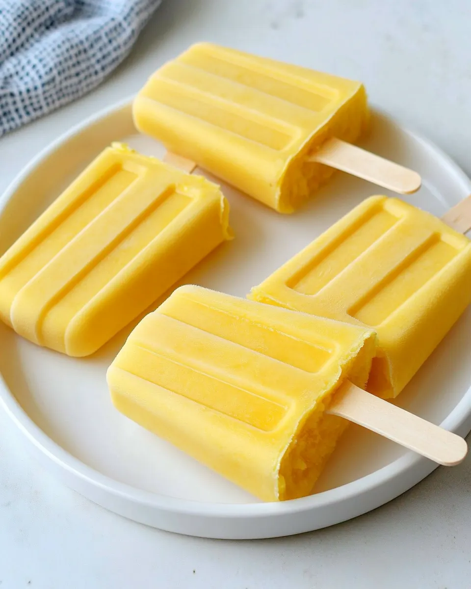 Easy Mango Popsicles