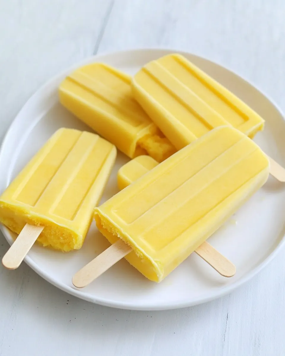 Easy Mango Popsicles