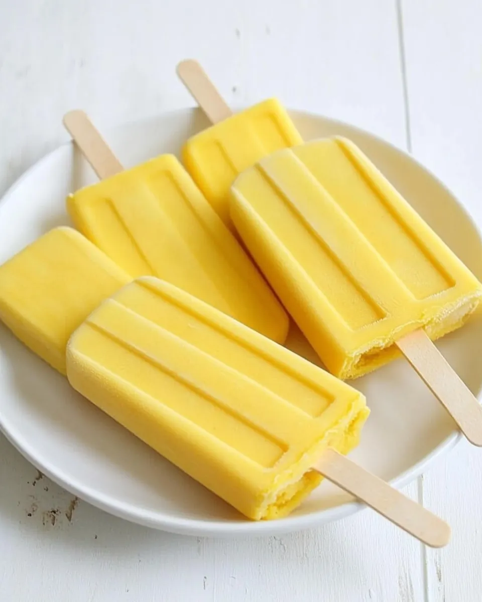Easy Mango Popsicles