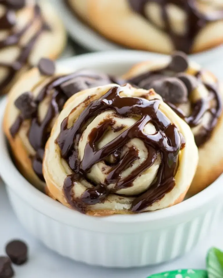 Easy Mint Chip Sweet Rolls