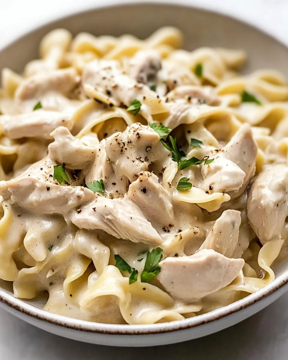 Easy One Pot Chicken and Noodles