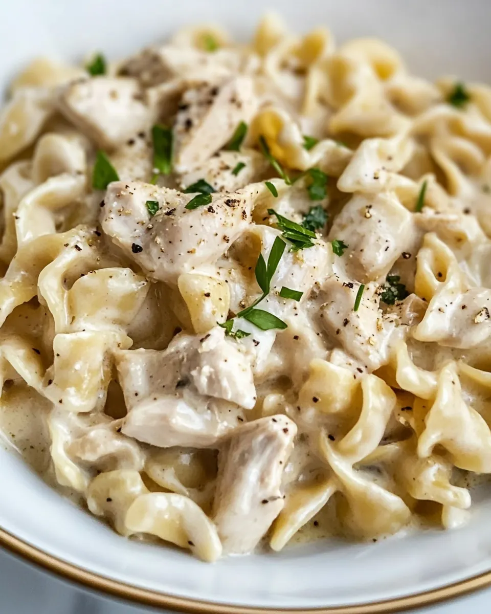 Easy One Pot Chicken and Noodles