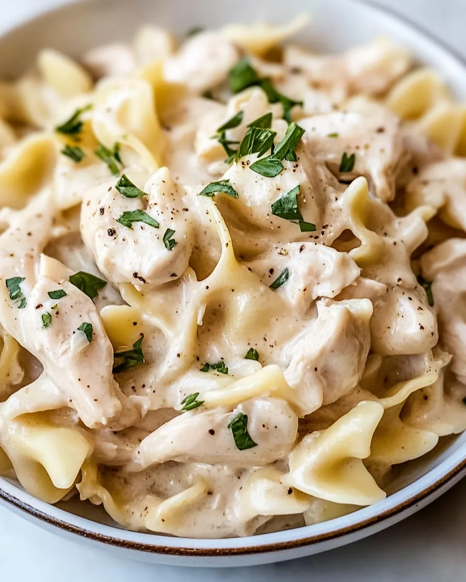 Easy One Pot Chicken and Noodles