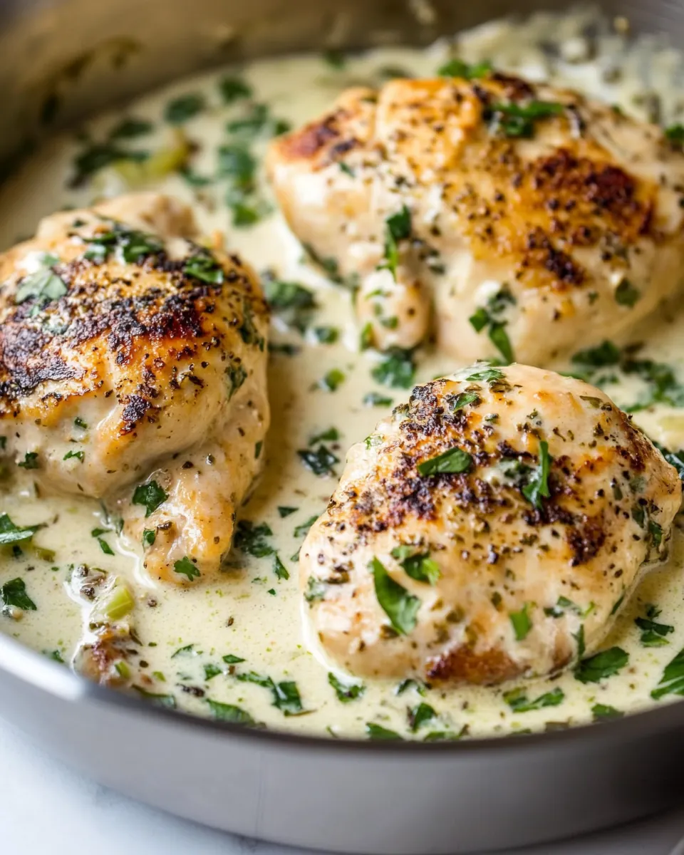 Easy One Skillet Creamy Cilantro Lime Chicken