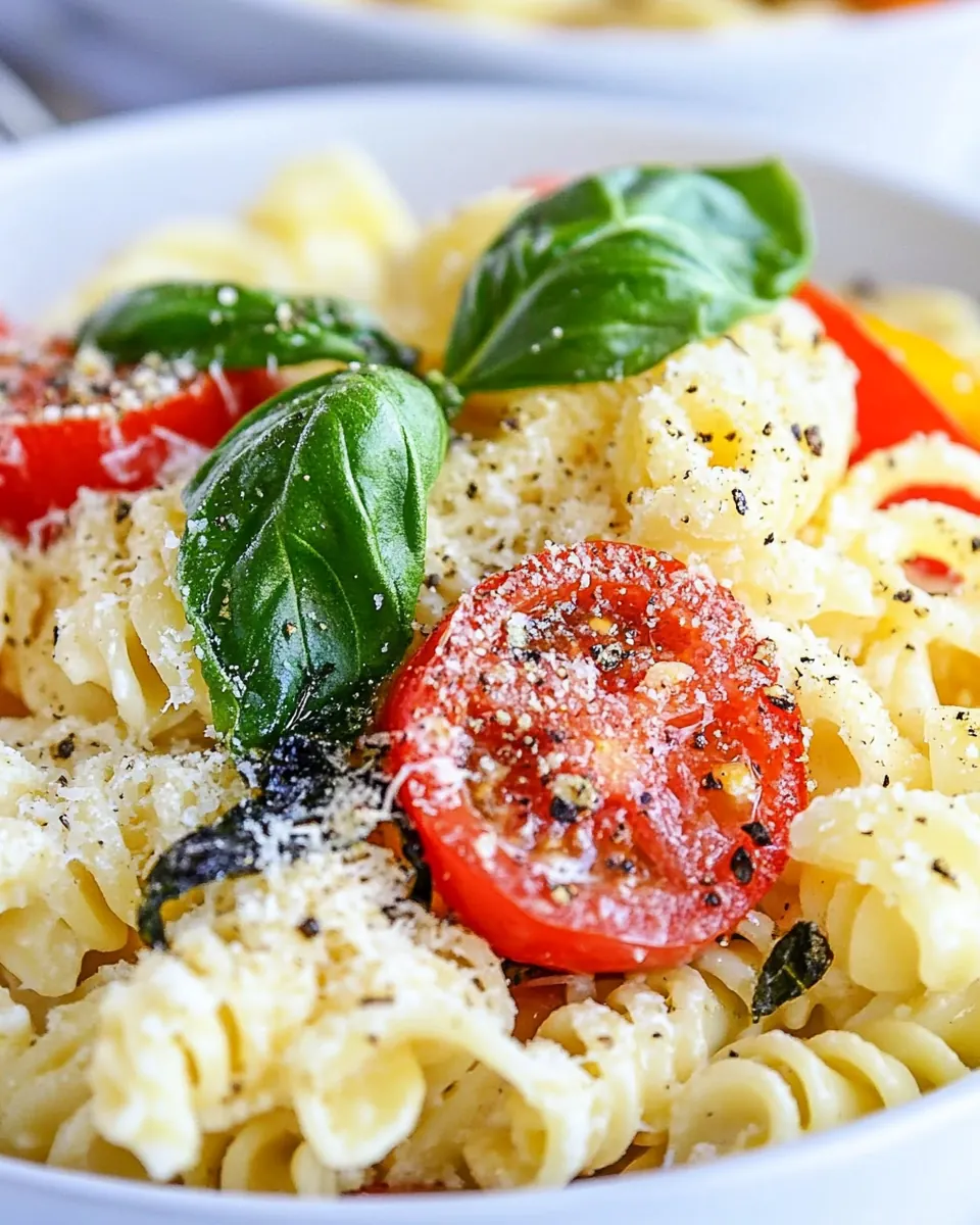 Easy Pasta Caprese