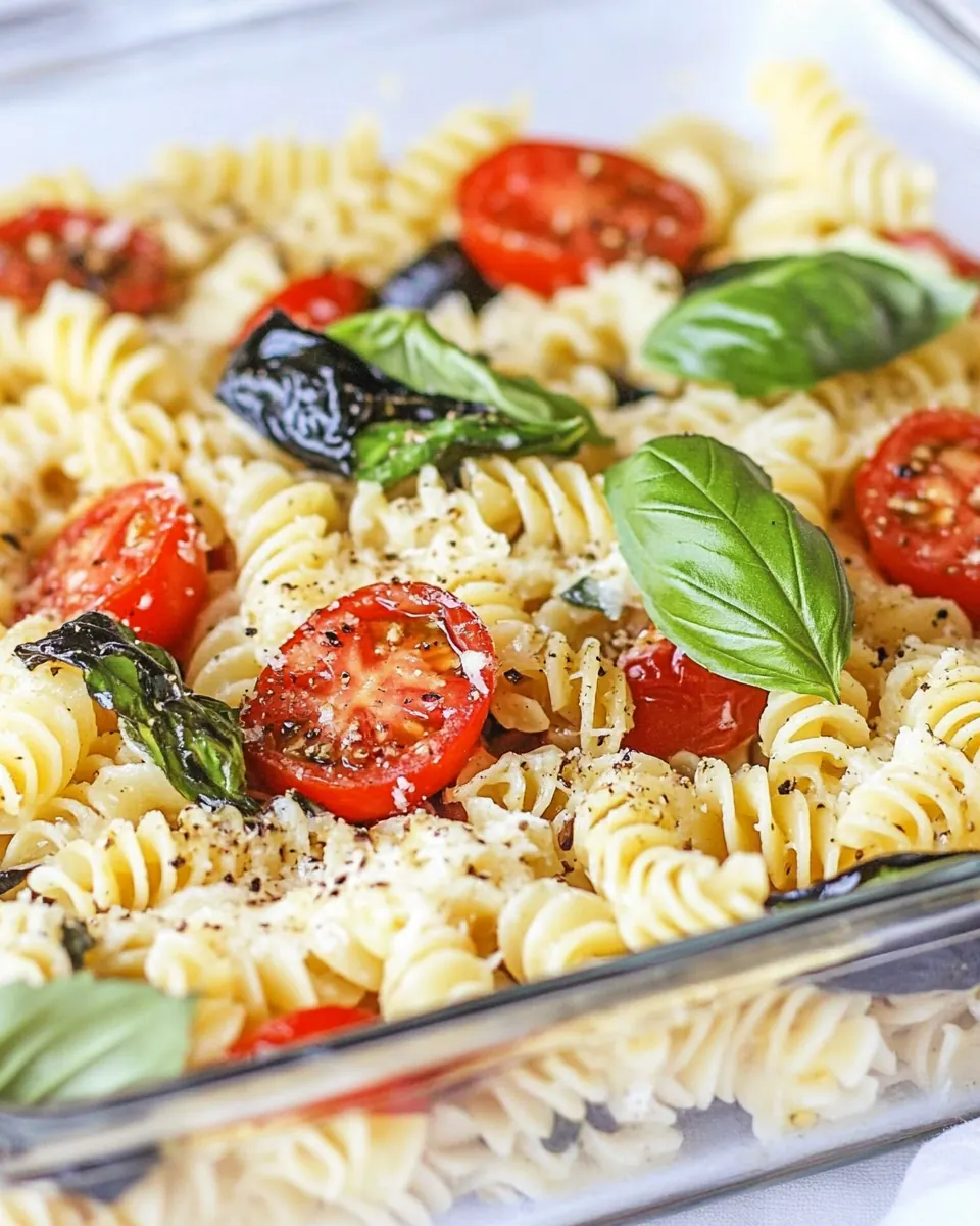 Easy Pasta Caprese