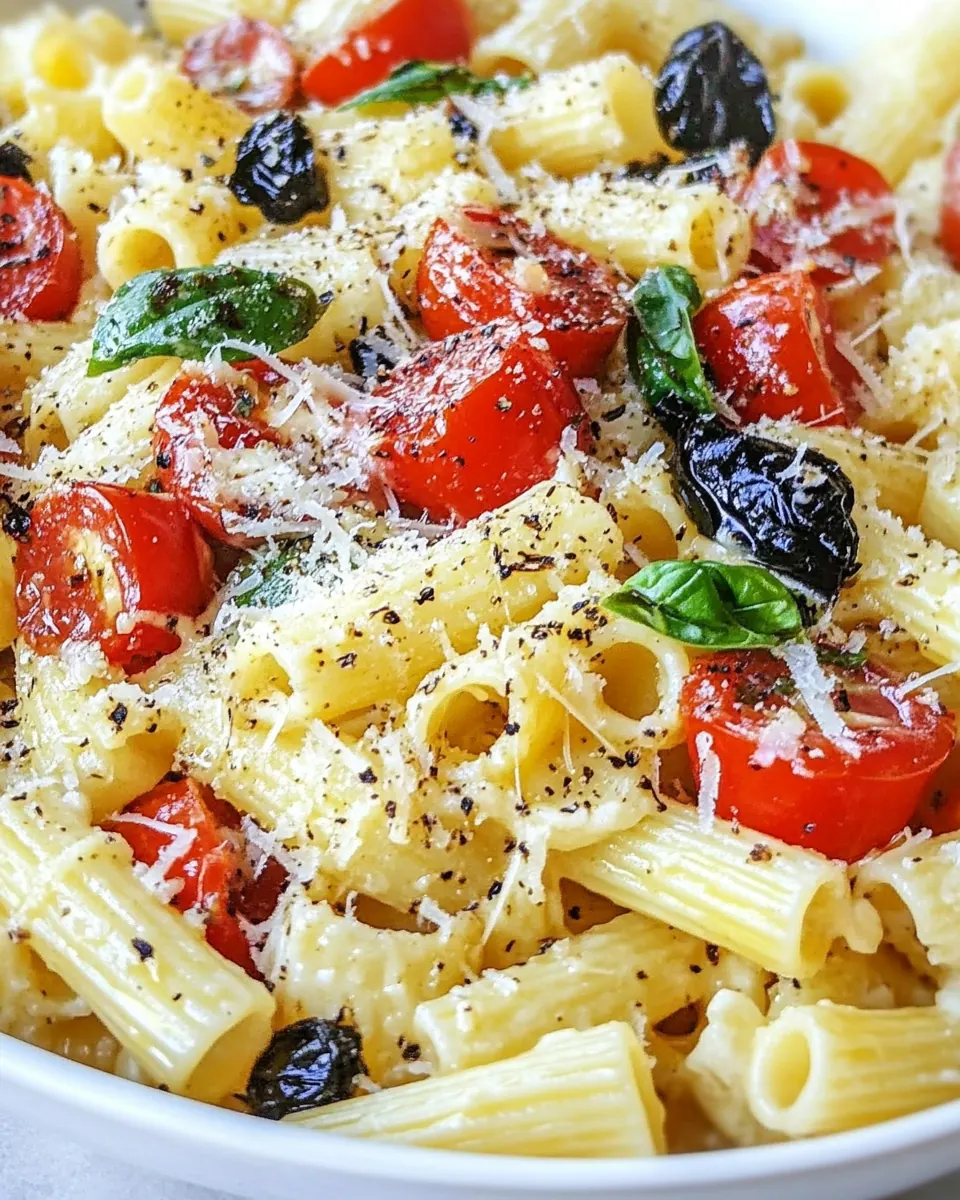 Easy Pasta Caprese