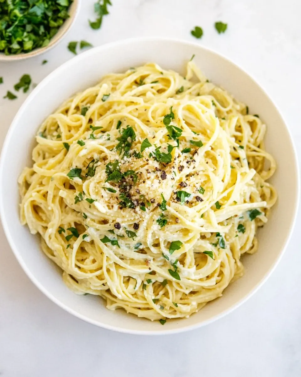 Easy Pasta with Yogurt Sauce