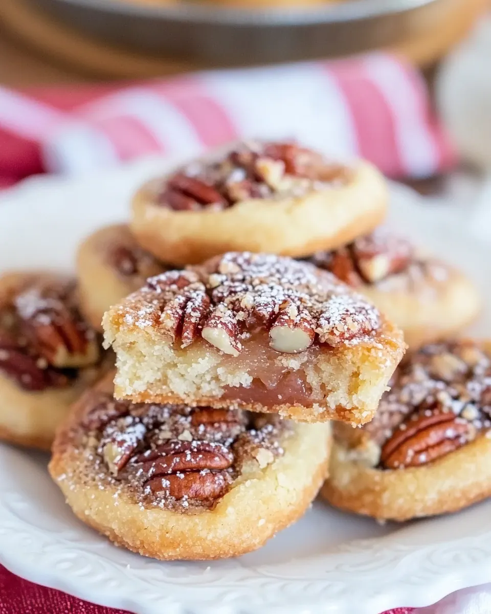 Easy Pecan Pie Crust Cookies