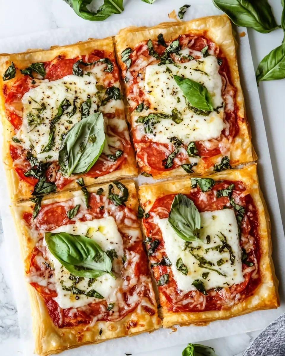 Easy Puff Pastry Pizza