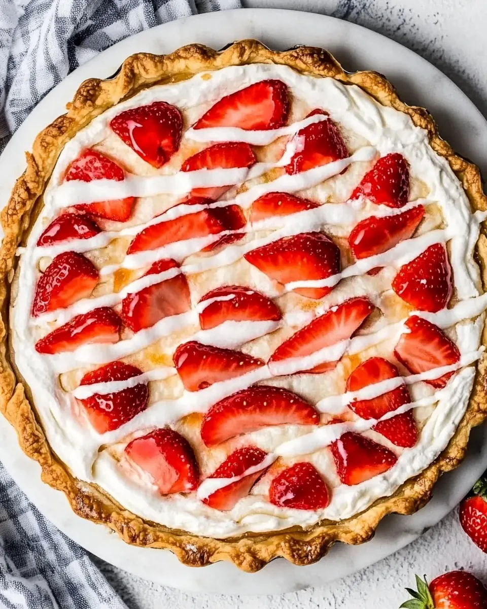Easy Puff Pastry Strawberry Tart