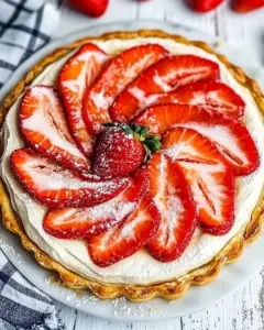 Easy Puff Pastry Strawberry Tart
