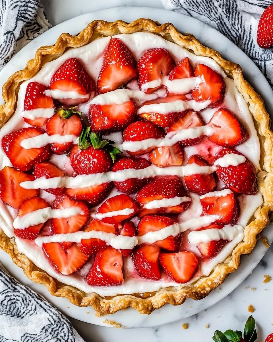 Easy Puff Pastry Strawberry Tart