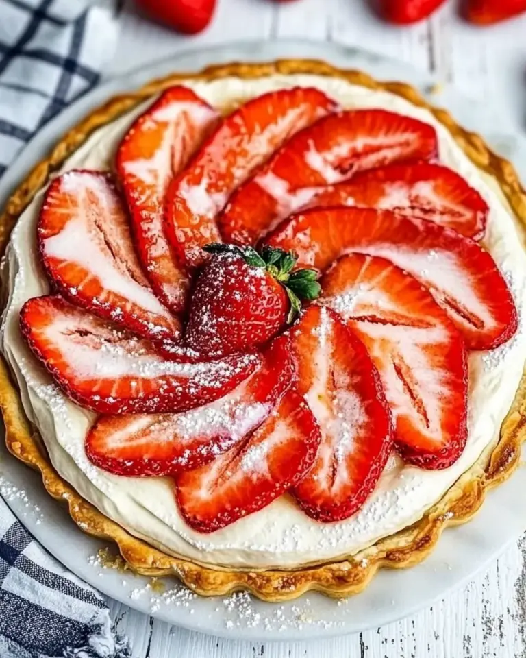 Easy Puff Pastry Strawberry Tart