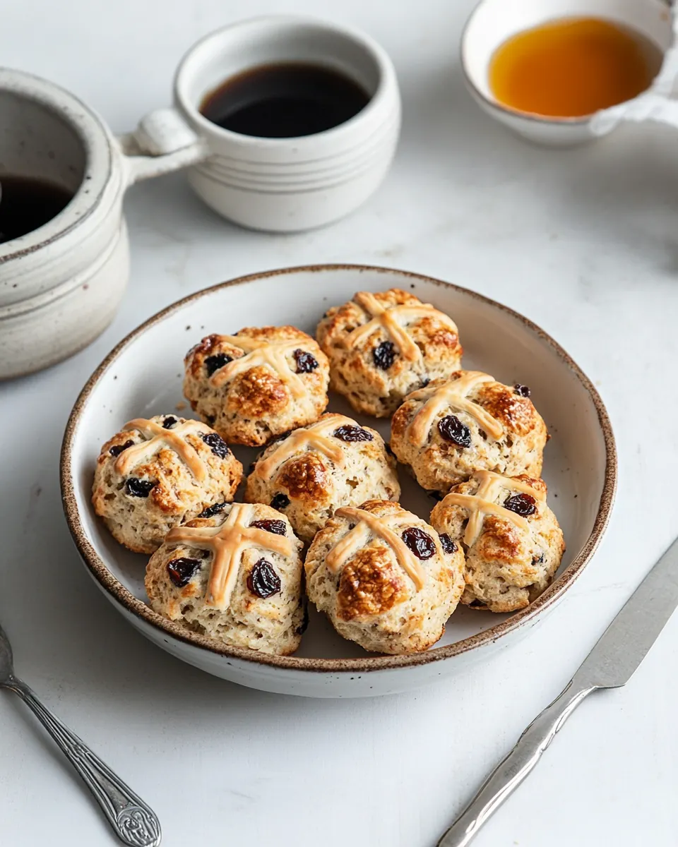 Easy Raisin Hot Cross Scones