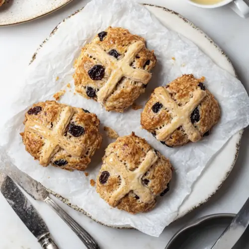 Easy Raisin Hot Cross Scones