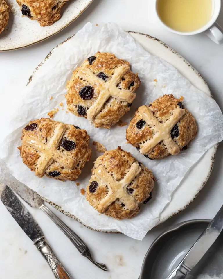 Easy Raisin Hot Cross Scones