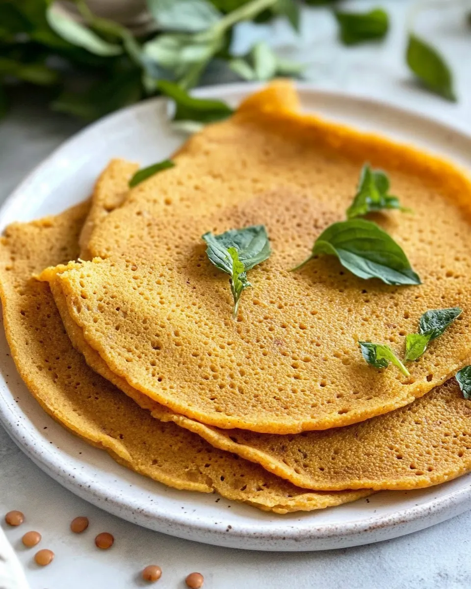 Easy Red Lentil Pancakes