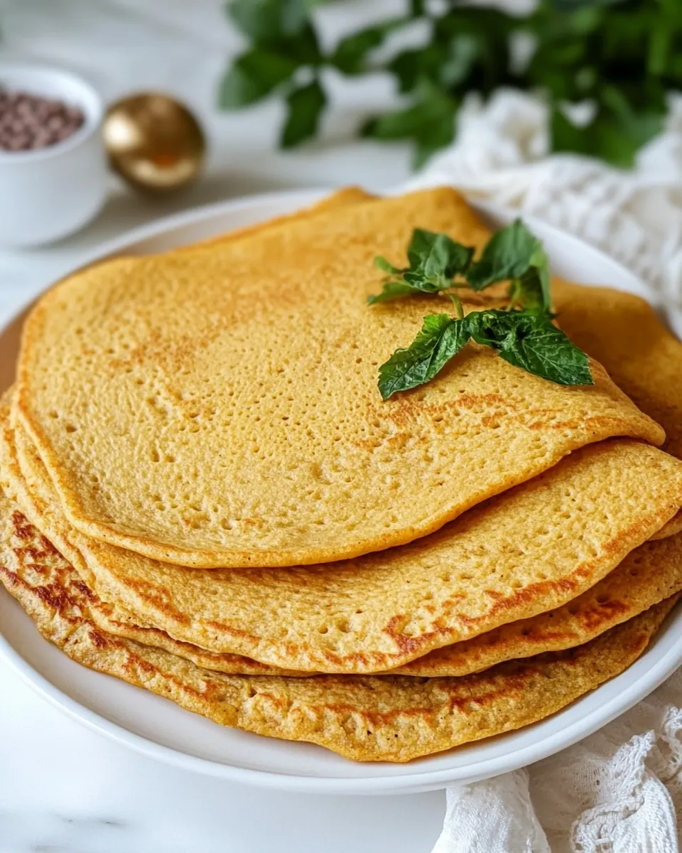 Easy Red Lentil Pancakes