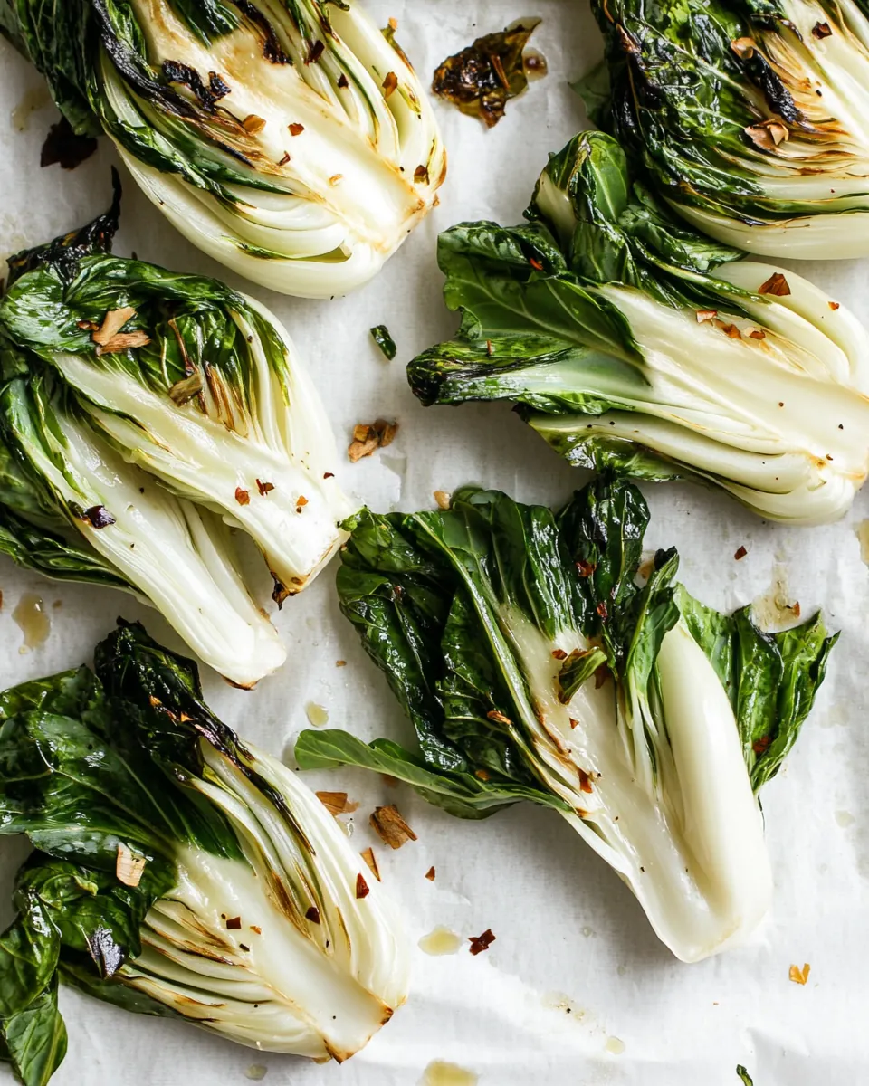 Easy Roasted Baby Bok Choy