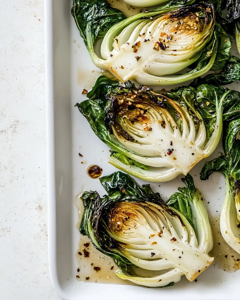 Easy Roasted Baby Bok Choy