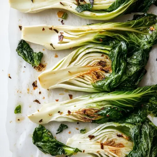 Easy Roasted Baby Bok Choy