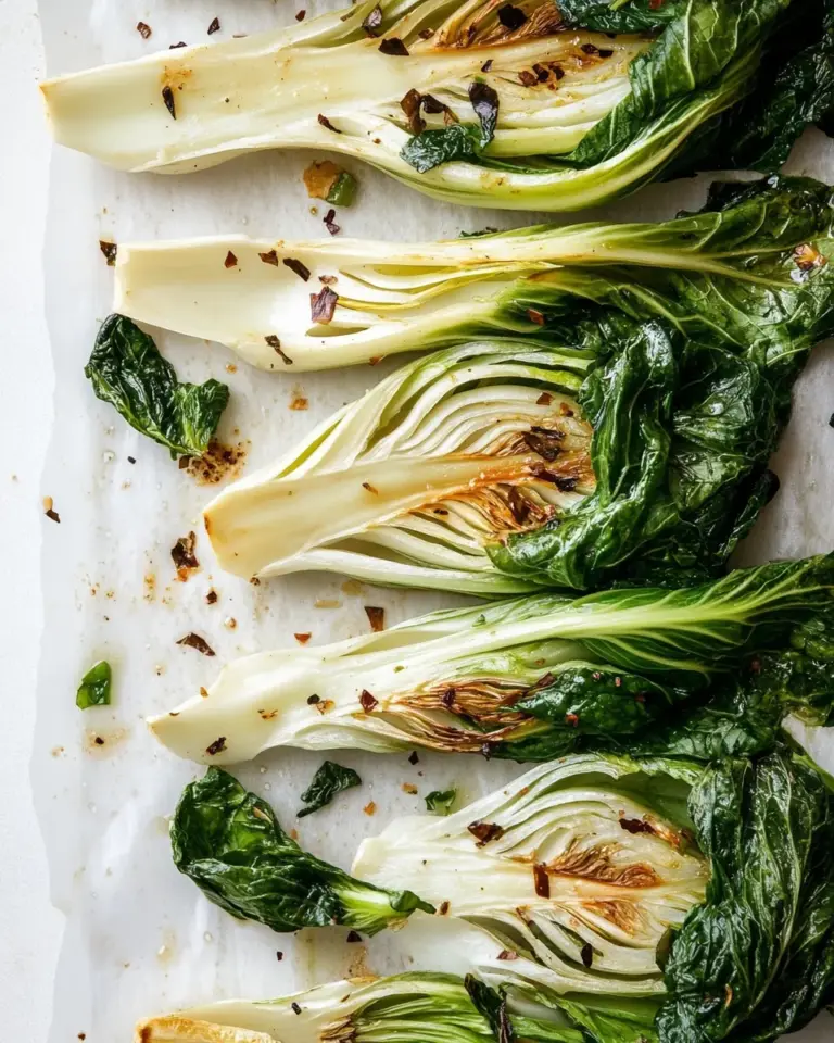 Easy Roasted Baby Bok Choy