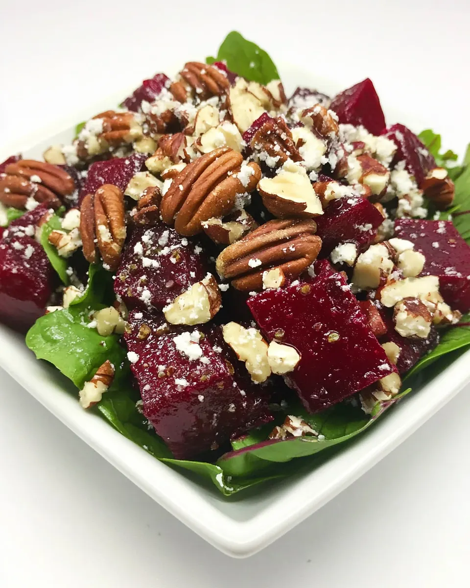 Easy Roasted Beet and Pecan Salad