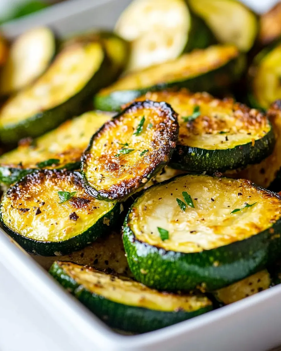 Easy Roasted Zucchini