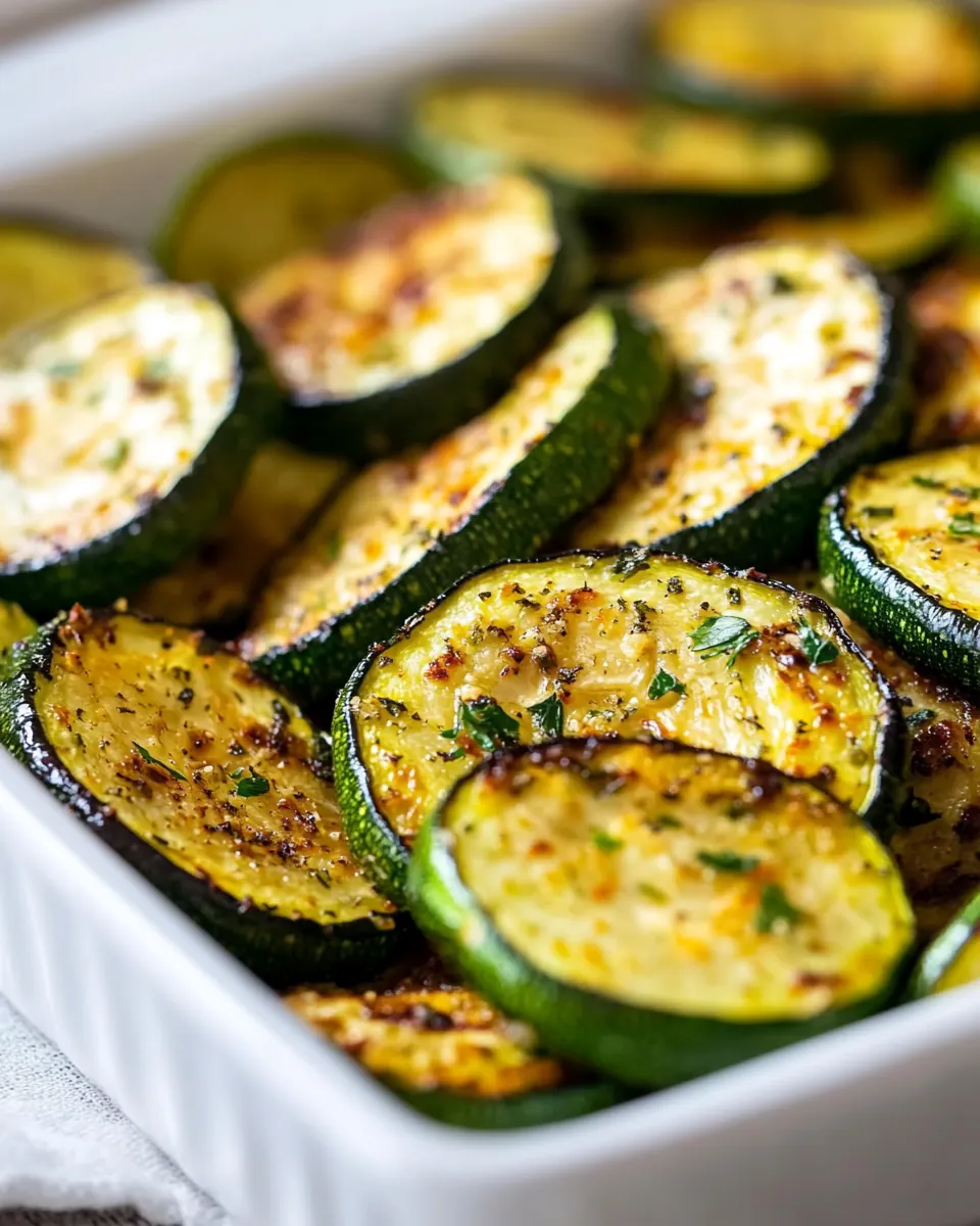 Easy Roasted Zucchini