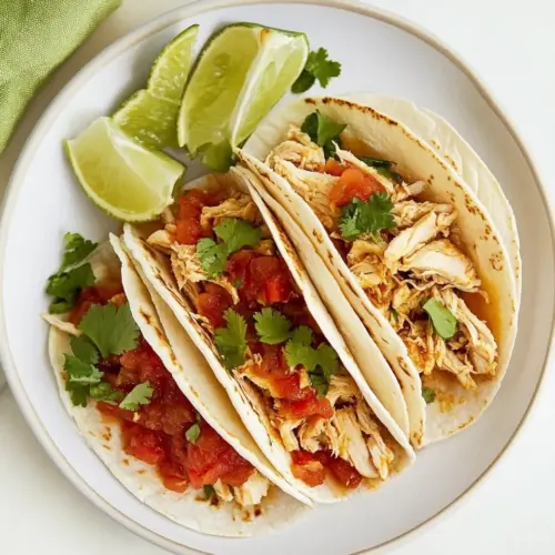 Easy Salsa Chicken Tacos