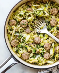 Easy Sausage and Cabbage Skillet