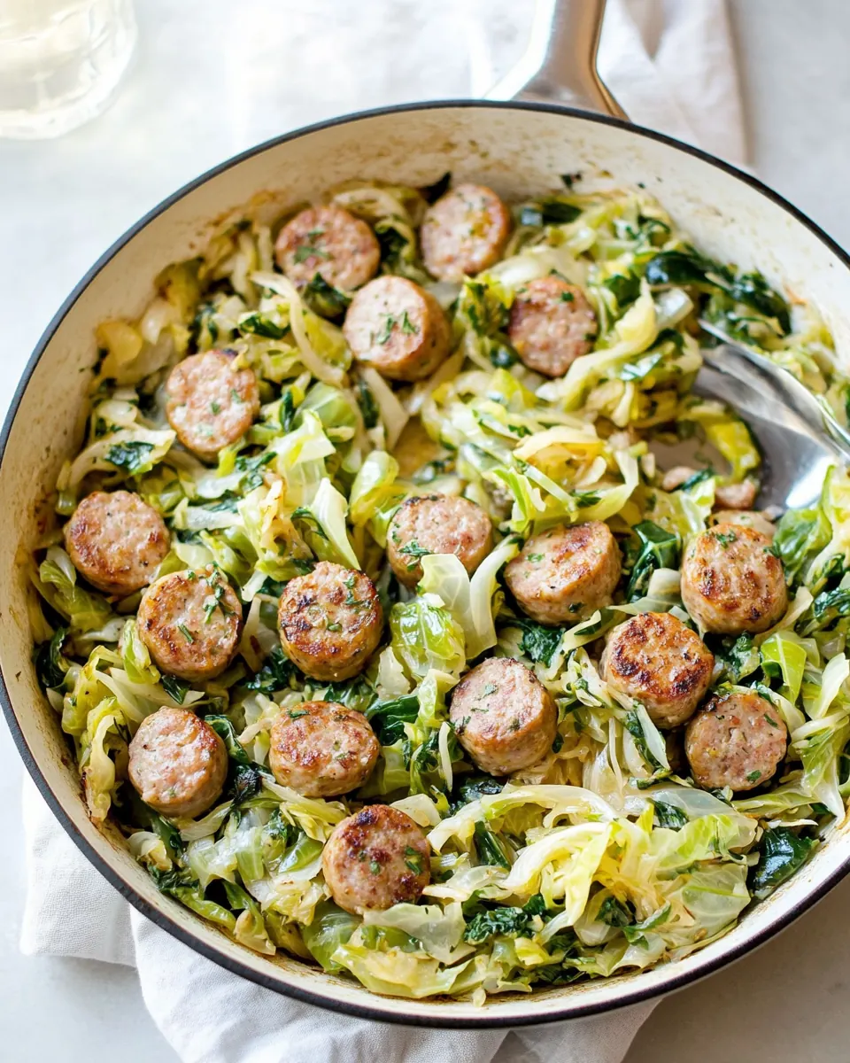Easy Sausage and Cabbage Skillet