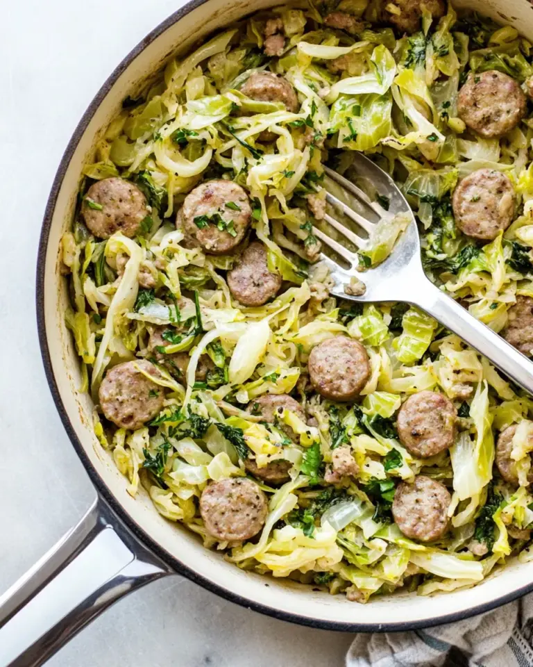 Easy Sausage and Cabbage Skillet