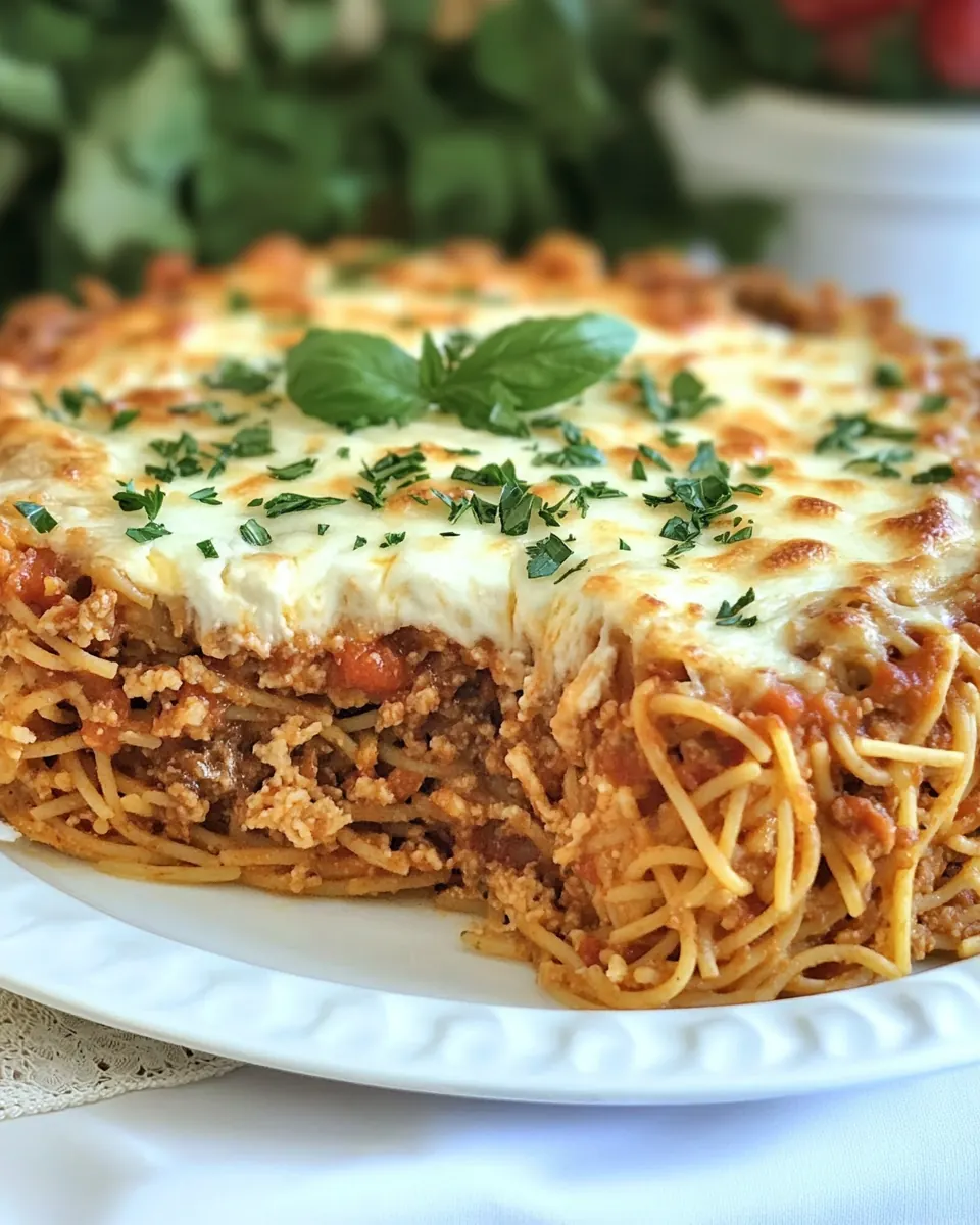 Easy Spaghetti Pie
