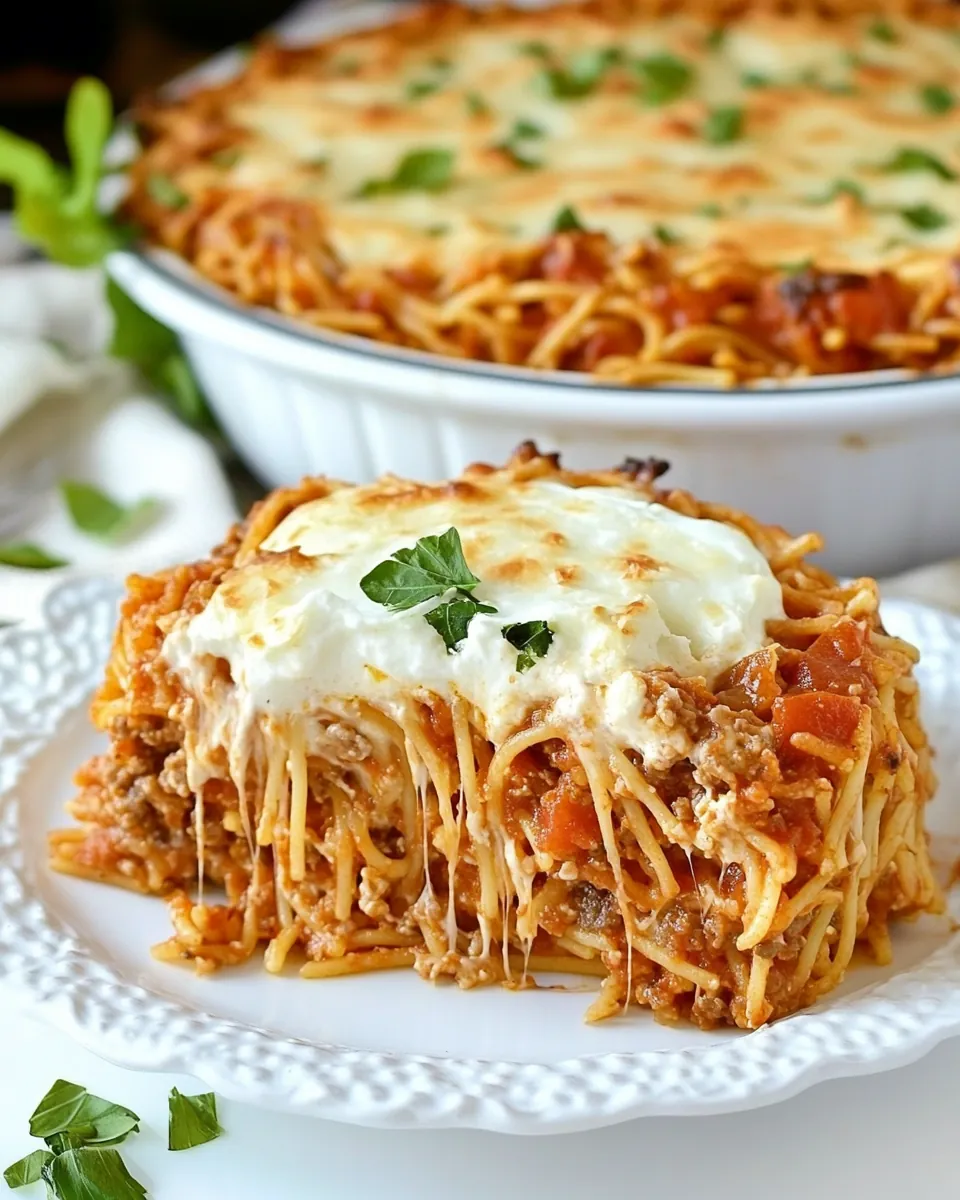 Easy Spaghetti Pie